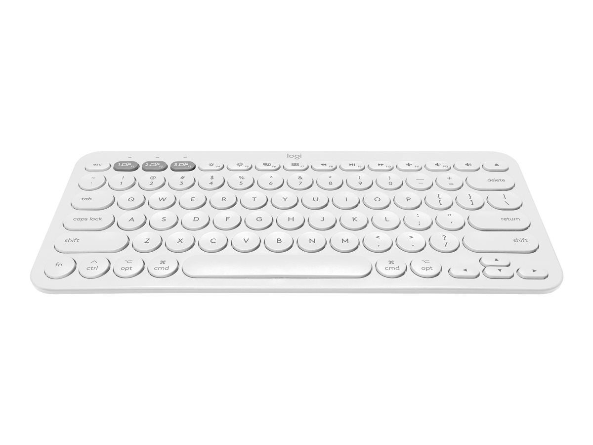 Logitech K380 Multi-Device Bluetooth Keyboard - Grey White