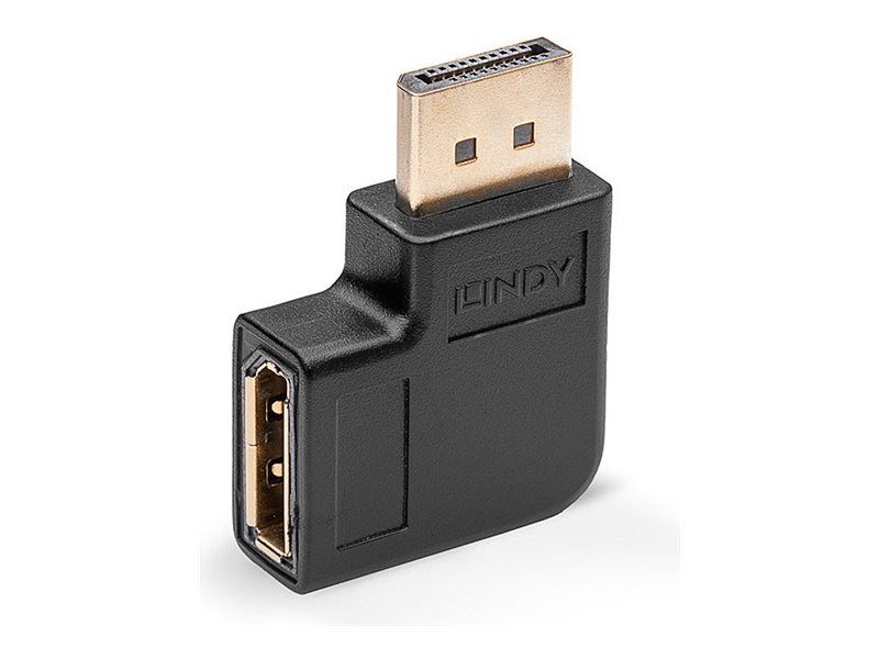 Lindy DisplayPort Adapter - Left Angle - 8K Support