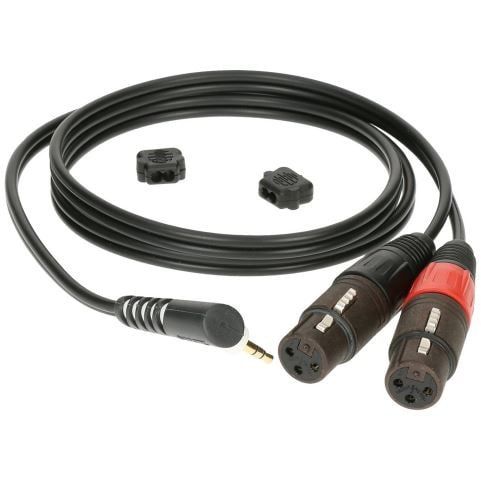 Klotz 3.5mm Bent Adapter Cable - 2x XLR Female, 3m