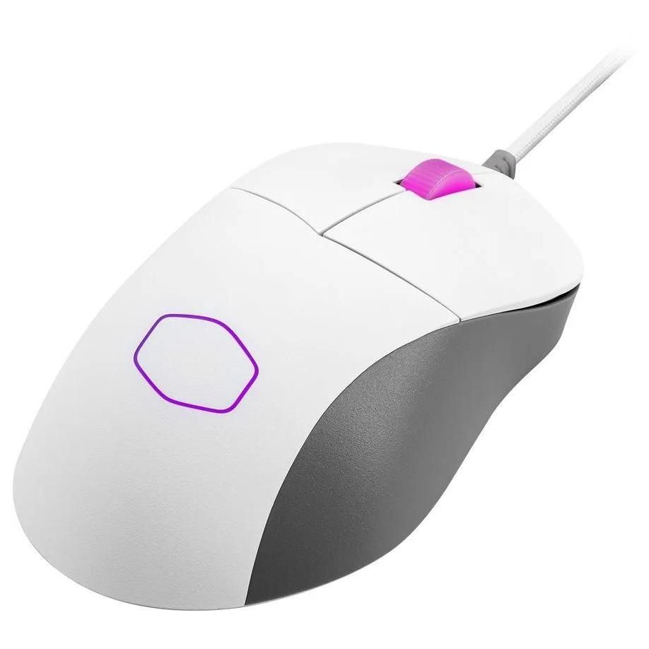 Cooler Master MasterMouse MM730 - Gaming Mouse - Right-Handed - Optical - 6 Buttons - Wired - USB - White