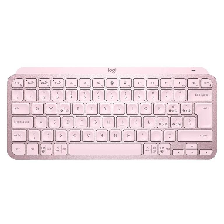Logitech MX Keys Mini Bluetooth QWERTY Keyboard - Italian Layout - Pink