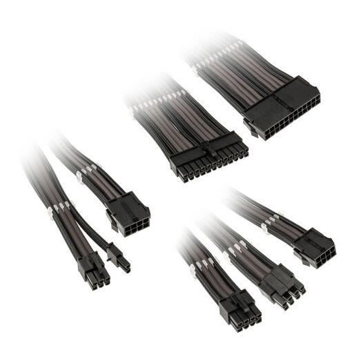 Kit de extensión de cable trenzado Kolink Core Adept - Negro/Acero
