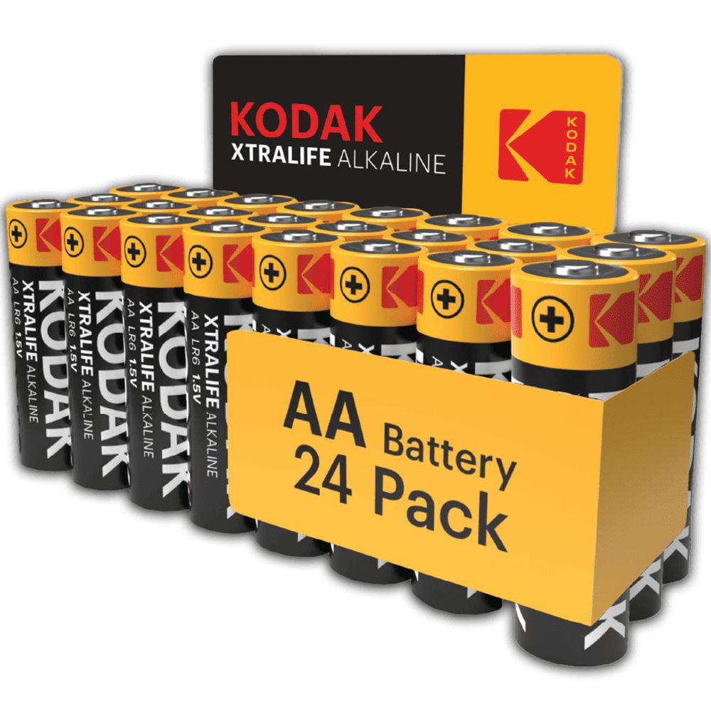 Kodak Xtralife AA (LR6) 1.5V Alkaline Batteries - Pack of 24