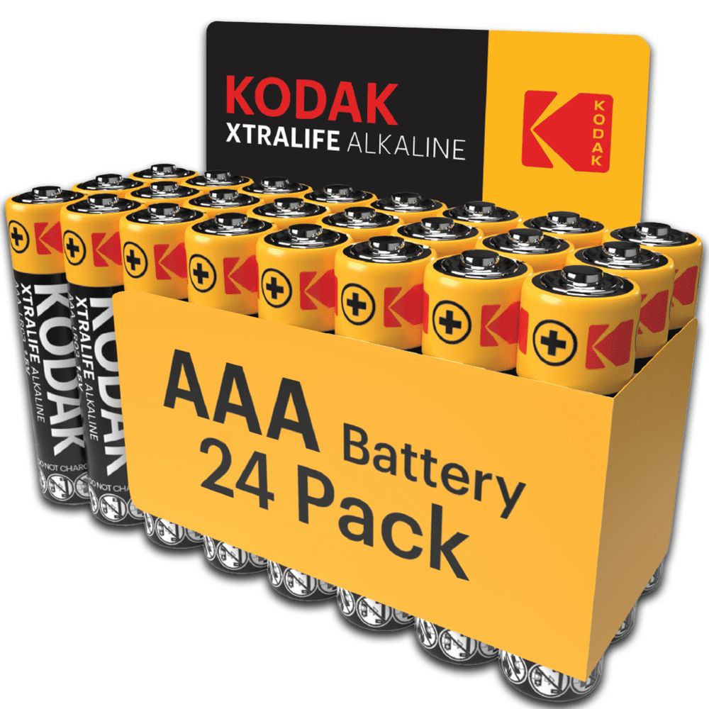 Kodak Xtralife AAA Alkaline Batteries 1.5V - Pack of 24