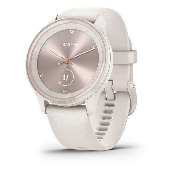 Garmin vívomove Sport - Ivory con acentos dorados y naranjas - Pulsera de silicona - Tamaño de muñeca: 125-190 mm - Monocromático - Bluetooth, ANT+ - 19 g