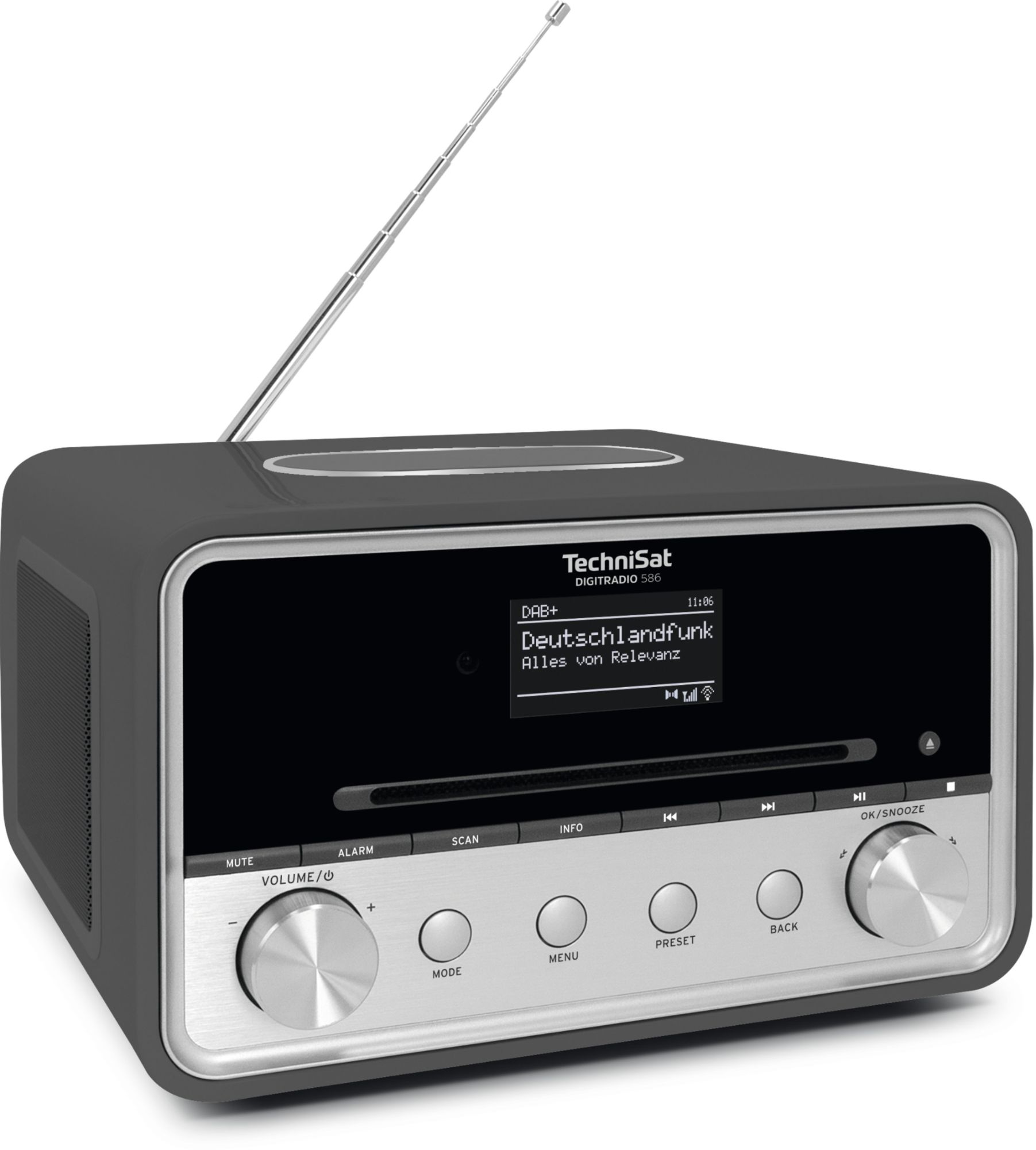 TechniSat DIGITRADIO 586 Internet Radio, Anthracite/Silver
