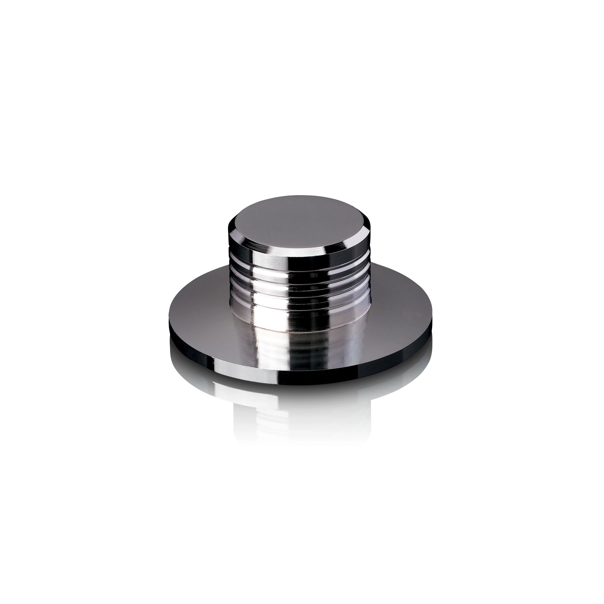 Lenco TTA-076SI - Chrome Vinyl Stabilizer - Pressure Weight for Turntable - Silver