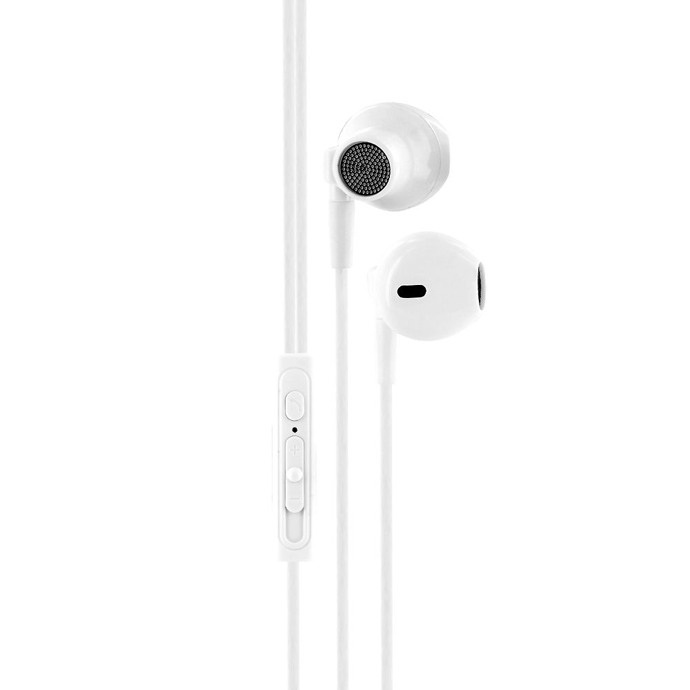 MOOOV In-Ear Headphones with Micro - 1.2m Cable - White
