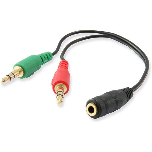 Cable divisor de audio Equip 3,5 mm (femenino a 2 masculinos) 