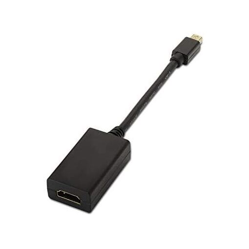 AISENS Mini DP to HDMI Converter, Black, 15cm