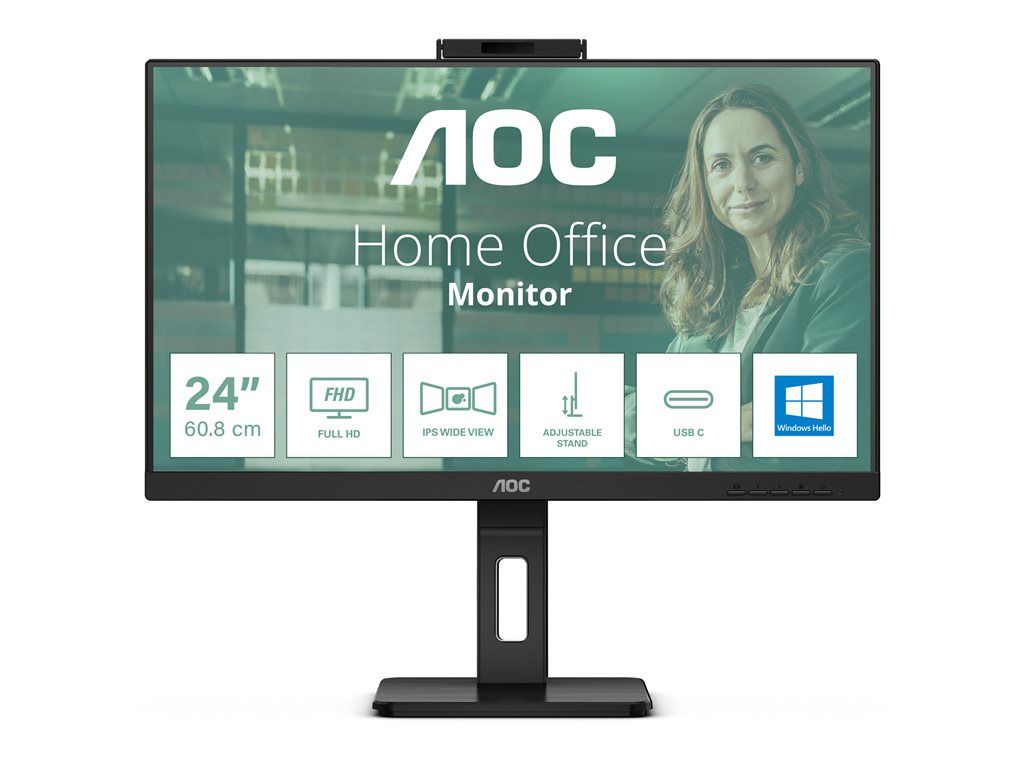 AOC Pro-Line 24P3CW - 24" LED Monitor - Full HD, IPS, 75Hz, 4ms Response Time, HDMI, DisplayPort, USB-C