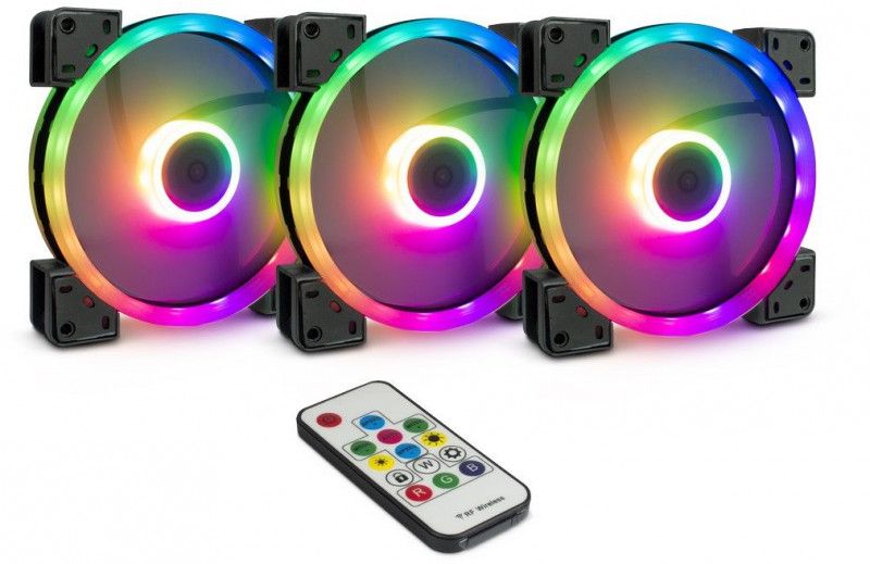 Set de ventiladores RGB Inter-Tech Argus RS-14 3x140mm