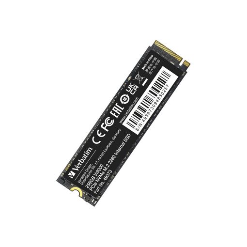 Verbatim Vi3000 - SSD - 256 GB - Alta resistencia - Interno - M.2 2280 - PCIe 3.0 x4 (NVMe)