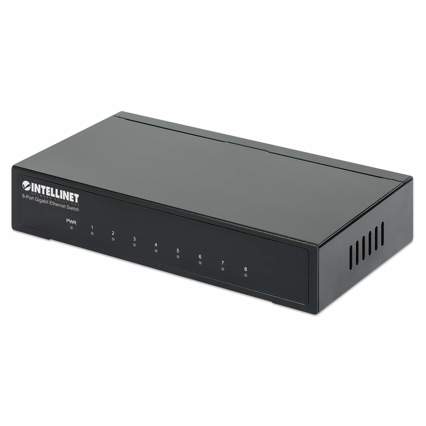 Intellinet Gigabit Ethernet Switch, 8-Port Desktop, Metal Case, IEEE 802.3az Energy-Efficient Ethernet, 3-Year Warranty