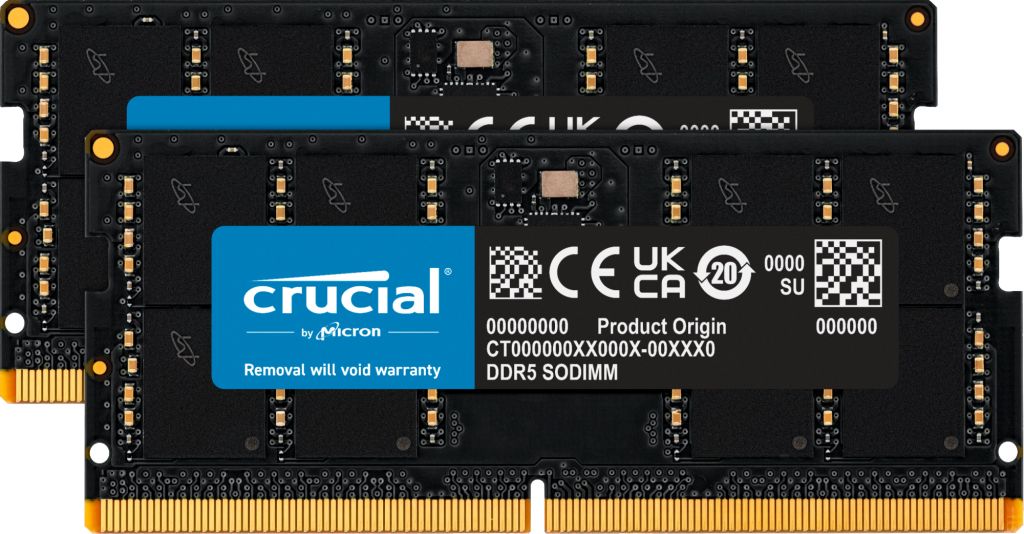 Crucial 96GB (2x48GB) DDR5 SO-DIMM Memory Module