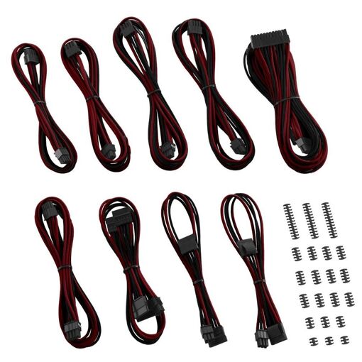 Kit de cable de alimentación interno CableMod - Negro/Rojo