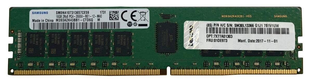 Lenovo ThinkSystem DDR5 Memory Module - 64GB, 288-Pin DIMM, 4800MT/s / PC5-38400, Registered Memory