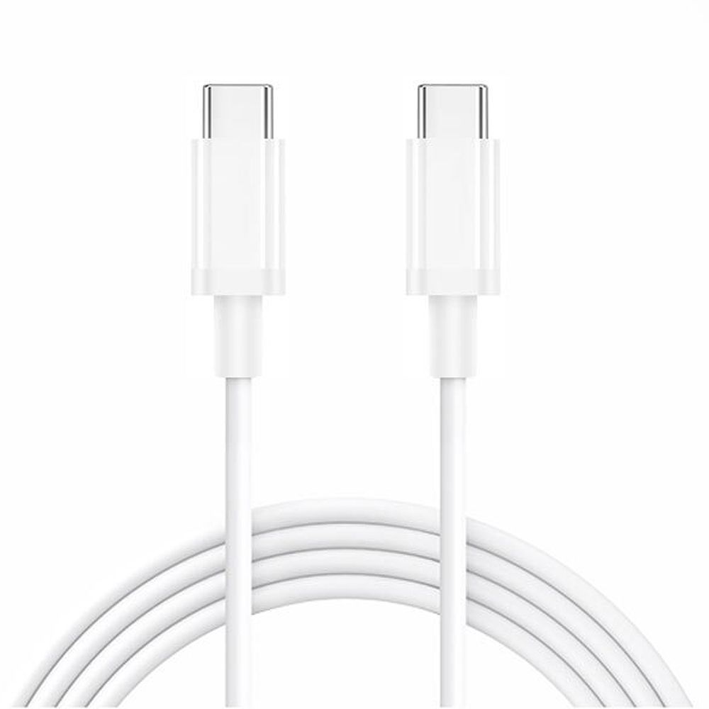 E.F.Connection USB-C to USB-C Cable - 1M, White, Compatible with iPhone 15 Series