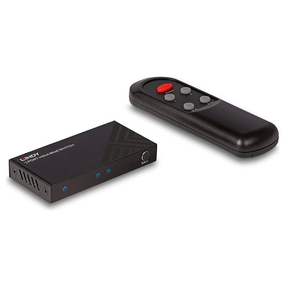 Lindy 8K60 Video/Audio Switch - 2x HDMI - Desktop