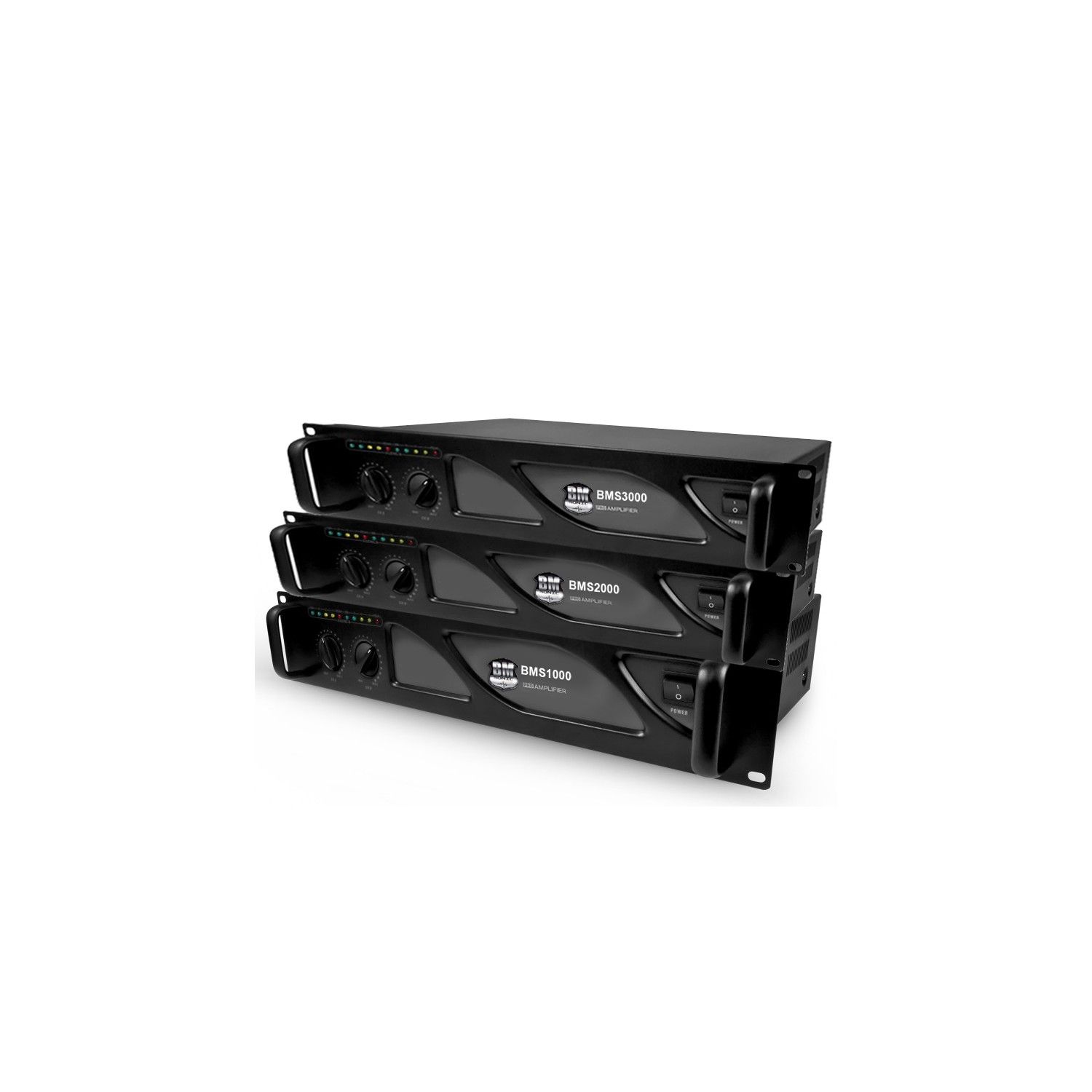 Amplificateur de sonorisation DJ BM Sonic BMS-2000 - 2 x 1000W+ Clé USB 32Go