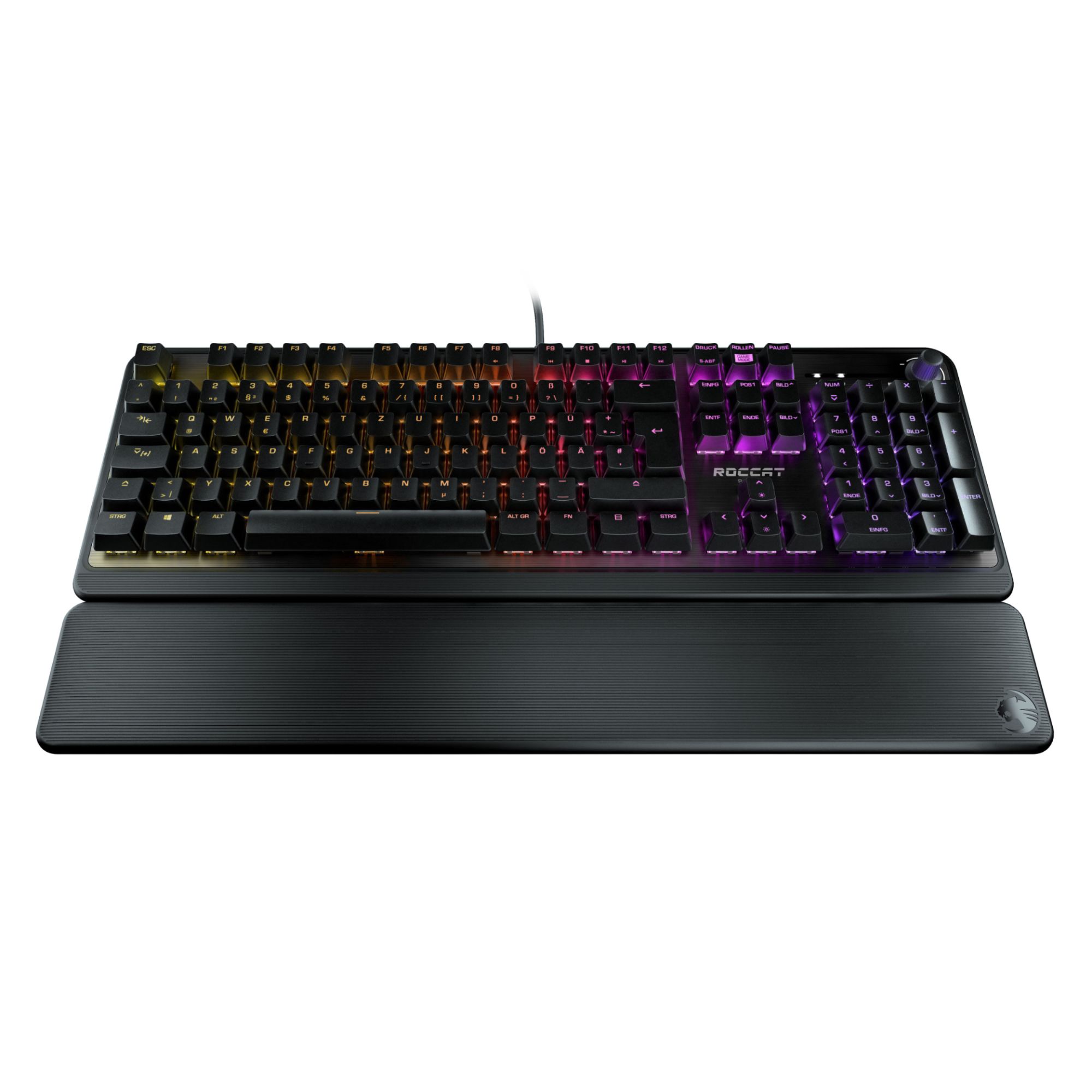 Roccat Pyro Mechanical Gaming Keyboard with RGB Lighting - QWERTZ Layout