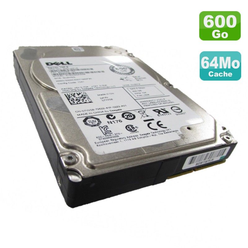 Dell 600GB 2.5-inch SAS Hard Drive ST600MM0006