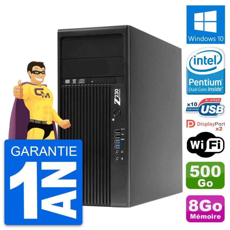 HP WorkStation Z230 Intel G3220 8GB RAM 500GB HDD Windows 10 WiFi
