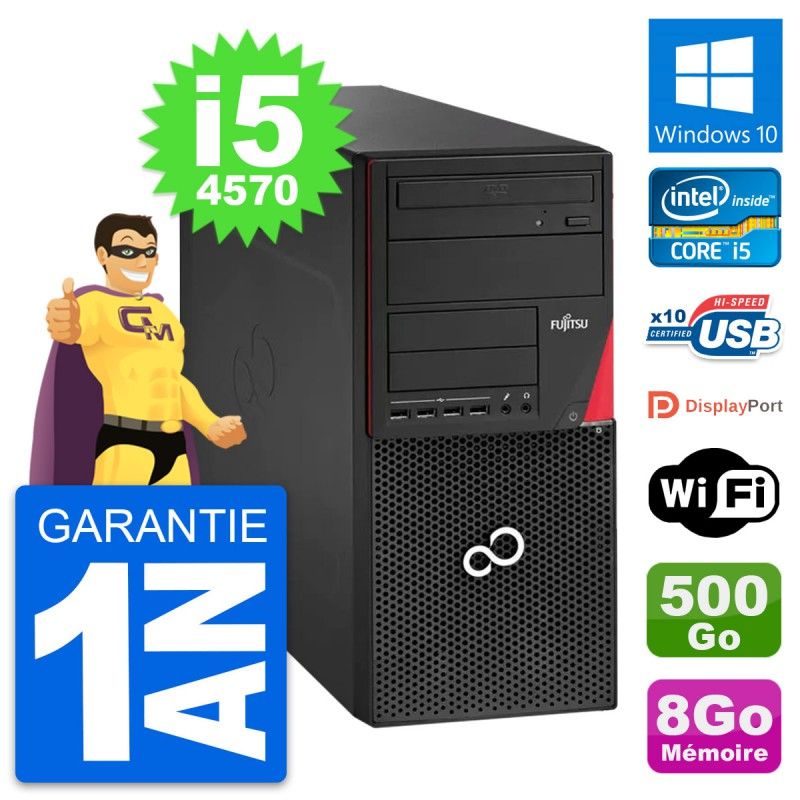 Fujitsu Esprimo P920 Desktop Computer - Intel i5-4570, 8GB RAM, 500GB HDD, Windows 10, WiFi