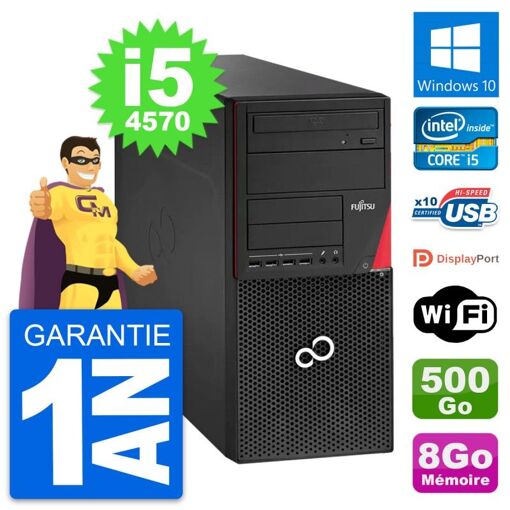 Fujitsu Esprimo P920 Desktop Computer - Intel i5-4570, 8GB RAM, 500GB HDD, Windows 10, WiFi