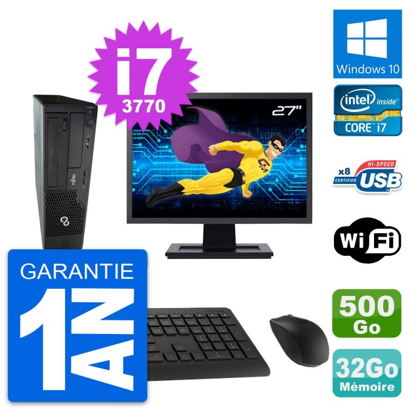 Fujitsu E510 DT 27-Inch All-in-One Desktop PC