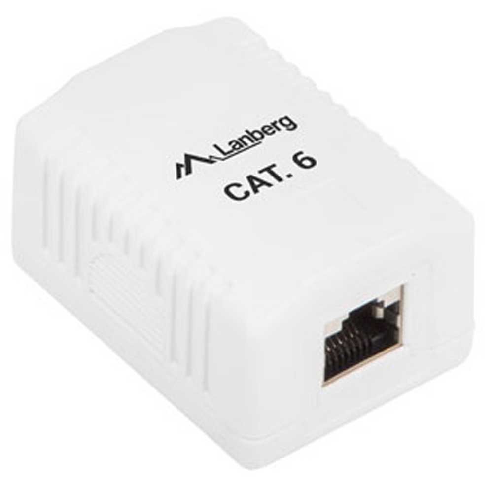 Lanberg Cat 6 RJ-45 Wall Plate, 1 Port