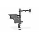 Soporte de pantalla universal Digitus con soporte para portátil