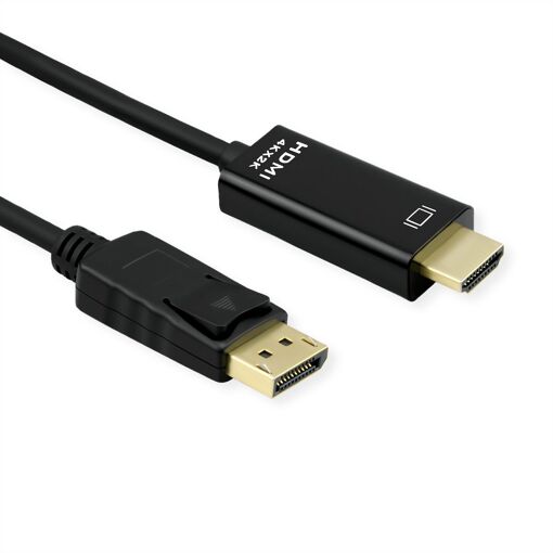 Roline DisplayPort to HDMI Cable, 3m, Black (10 Pack)