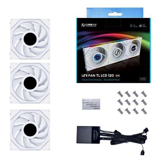 Lian Li UNI FAN TL 12cm LCD PC Case Fan White