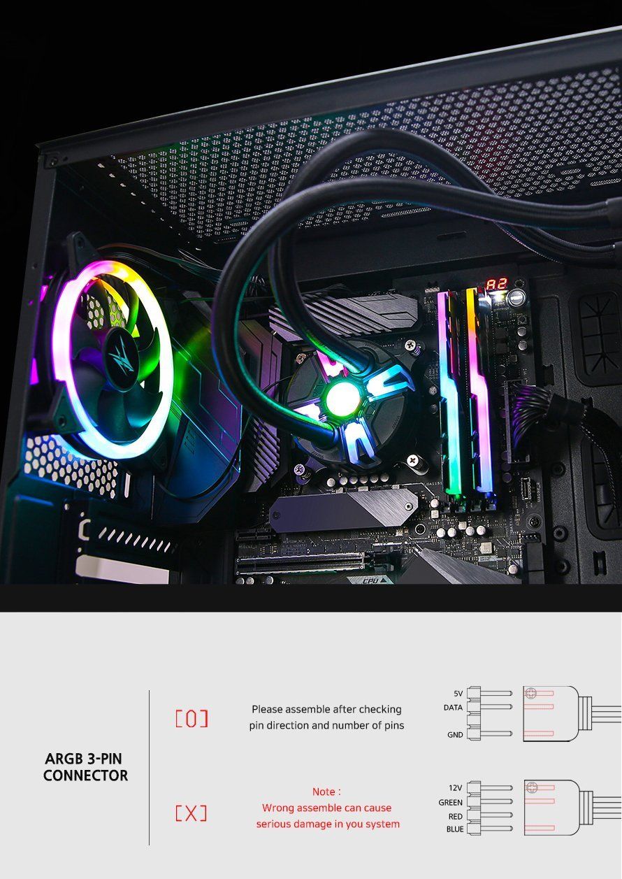 Kit de refroidissement par eau Zalman Reserator5 Z RGB - 360 mm (Noir)
