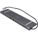 DEXLAN USB-C Docking Station (2x HDMI, DP, 1GbE, 14-in-1)
