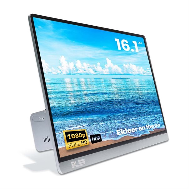 Ekleer 16" Portable LCD Display USB Type-C