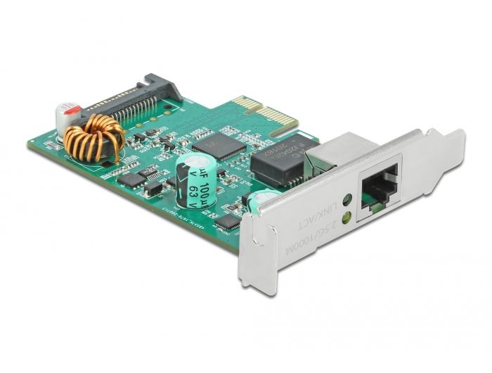 Tarjeta Delock PCI Express x1 a 2,5 Gigabit LAN PoE+
