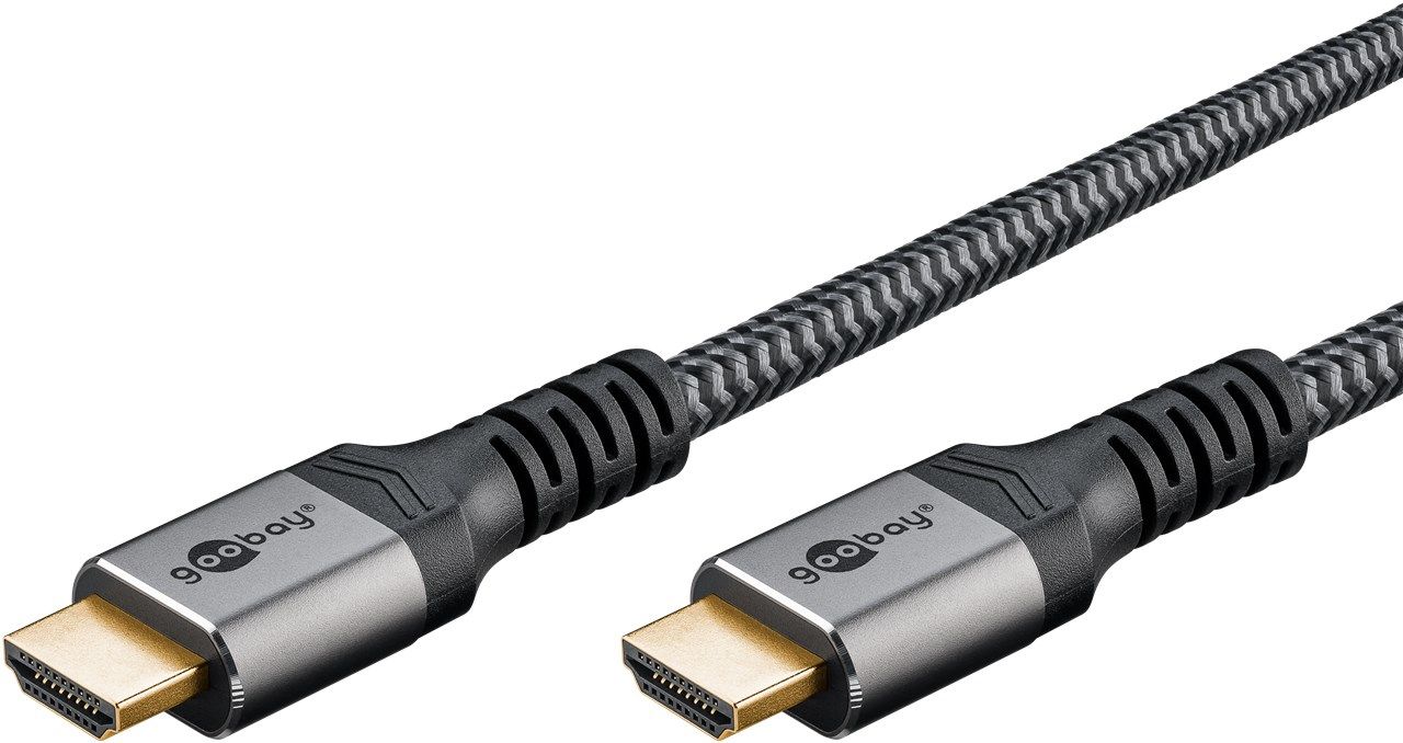 Goobay HDMI Cable 3m, Type A (Standard) - Grey