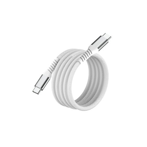 Câble magnétique WE USB-C vers USB-C, 2.0 - 20V/3A/60W, 1m blanc
