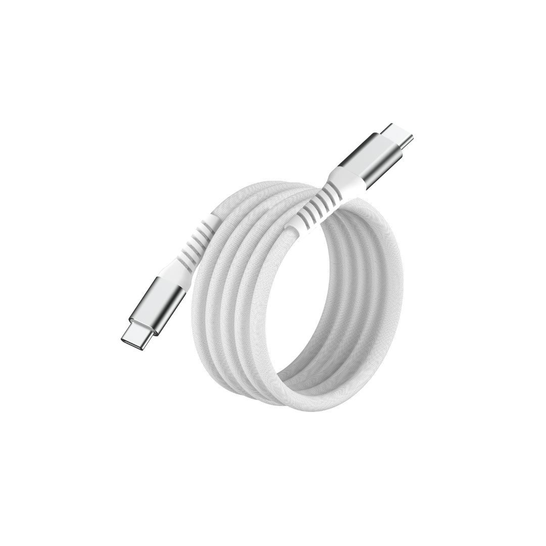 WE Magnetic USB-C to USB-C Cable, 2.0 - 20V/3A/60W, 1m White