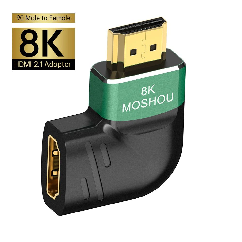 Adaptador HDMI macho a hembra Nipseyteko, conversor 8K
