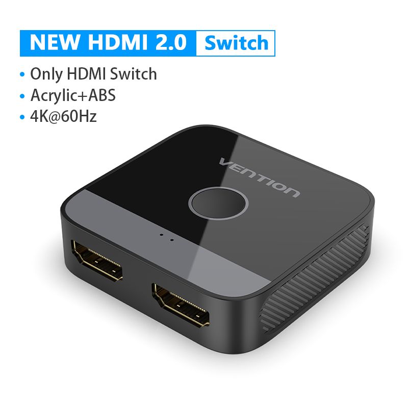 Nipseyteko 4K HDMI 2.0 Switch, Black