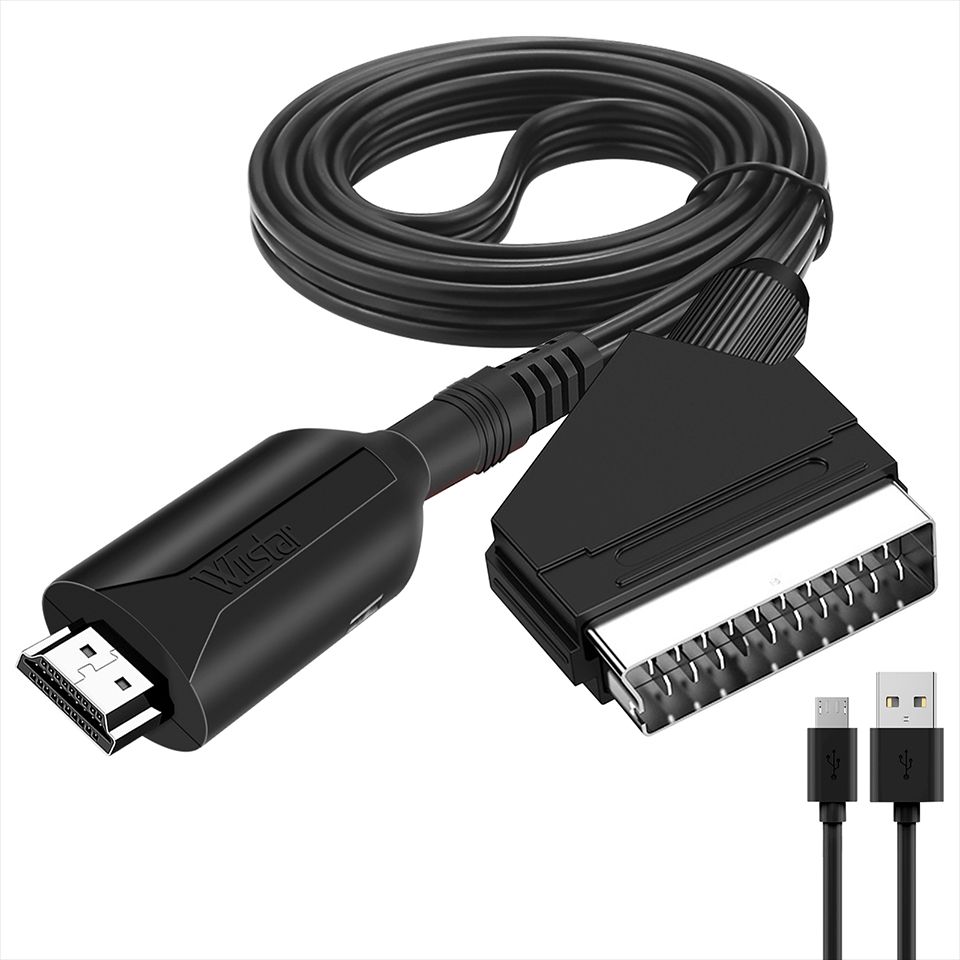 Nipseyteko SCART to HDMI Adapter Cable