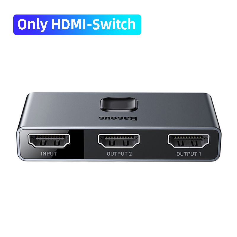 Nipseyteko HDMI Switch - 4K HD Bidirectional Adapter for Xiaomi Mi Box HD, PS4/3 TV Box (1x2/2x1)