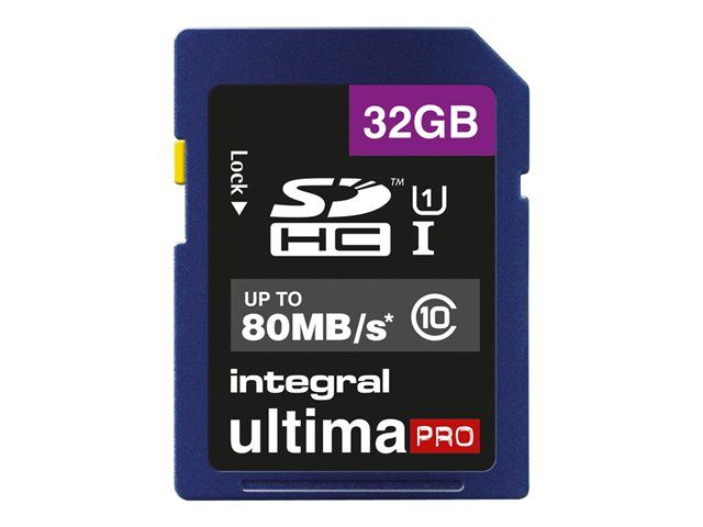 Integral UltimaPro - 32GB Flash Memory Card - UHS Class 1/Class 10 - SDHC UHS-I