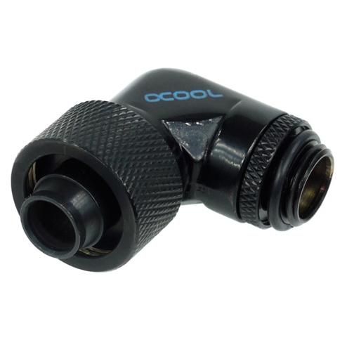 Alphacool Black Computer Cooling Kit (Brass, 1/4' Threads, 32mm Height, 63g)