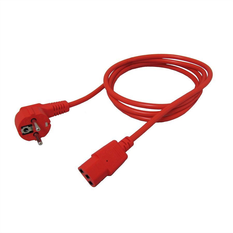 Roline 19081010 Power Cable, 1.8m, CEE7/7 to C13 Connector