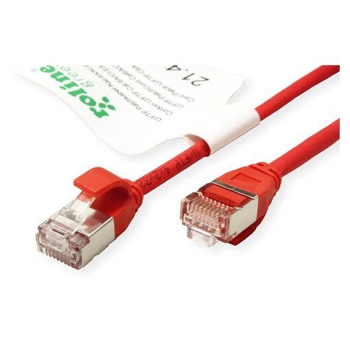 Roline Cat6a Network Cable, Red, 0.5m (U/FTP STP)