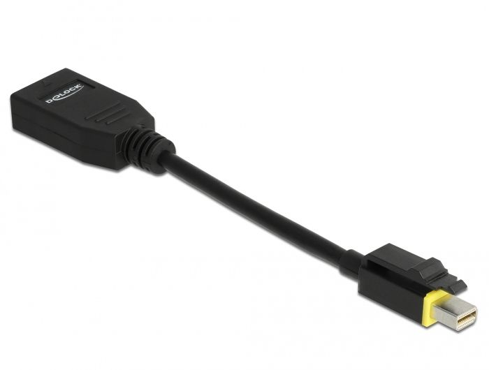 Delock Mini DisplayPort Cable and Adapter 0.15m, Black